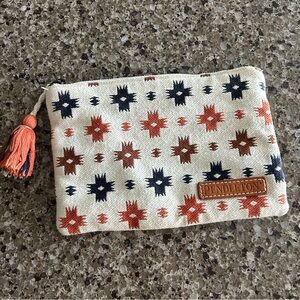 Pendleton Geometric Star Pouch in Navy and Rust